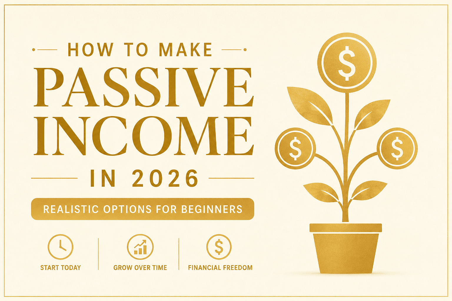 How to Make Passive Income in 2026: Realistic Options for Beginners
